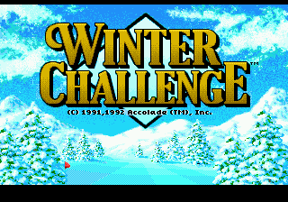 Заставка игры Winter Challenge